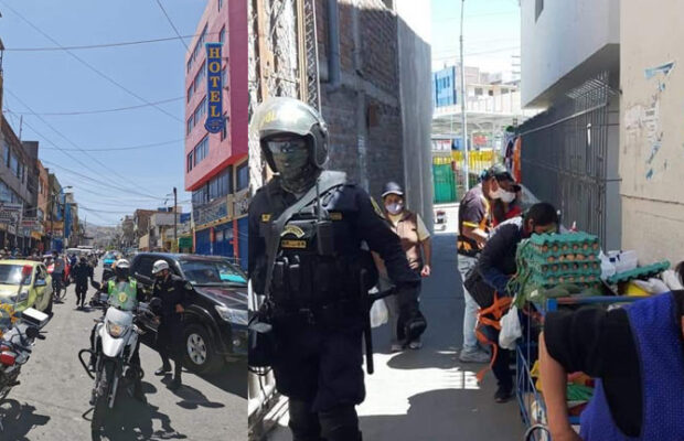 Desalojan ambulantes informales en Arequipa